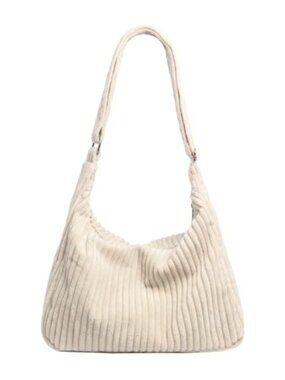 Corduroy Hobo Bag Adjustable Strap Shoulder Crossbody Purse Tote Handbag